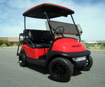 Red Golf Car