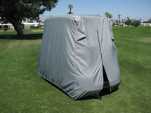 gray golf car cover 